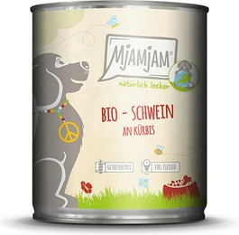 Produktbild von MjAMjAM - BIO für Hund 800g MjAMjAM Hund 6x800g BIO Schwein mit Kürbis