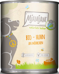 Produktbild von MjAMjAM BIO Huhn an Möhrchen Hundenassfutter - 6 x 800 g