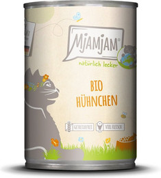 Produktbild von MjAMjAM Bio Katzen-Nassfutter Hühnchen - 400 g