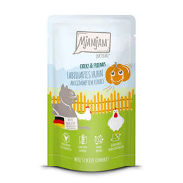 Produktbild von MjAMjAM Cat Chicks & Friends Huhn an gedämpftem Kürbis - 12 x 125 g