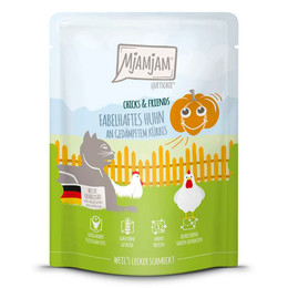Produktbild von MjAMjAM Cat Chicks & Friends Huhn an gedämpftem Kürbis Katzen-Nassfutter - 6 x 300 g