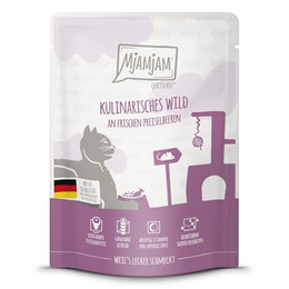 Produktbild von MjAMjAM Cat kulinarisches Wild an frischen Preiselbeeren - 6 x 300 g