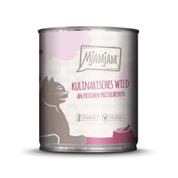 Produktbild von MjAMjAM Cat kulinarisches Wild an frischen Preiselbeeren - 6 x 800 g