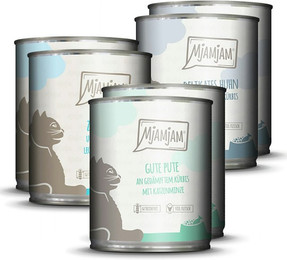 Produktbild von MjAMjAM Cat Mixpaket II Huhn, Pute, Ente & Geflügel - 6 x 800 g