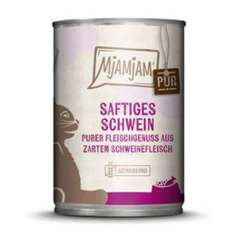 Produktbild von MjAMjAM Cat purer Fleischgenuss saftiges Schwein pur - 6 x 400 g