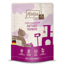 MjAMjAM Cat - purer Fleischgenuss - saftiges Schwein pur - Quetschie | 6 x 300 g – Bild 1 von 6