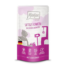 MjAMjAM Cat - saftiges Schwein an leckeren Möhrchen - Quetschie | 12 x 125 g – Bild 1 von 6