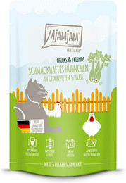 Produktbild von MjAMjAM – Chicks and Friends 125g MjAMjAM Katze Sparpaket 24x125g Chicks und Friend Hühn mit Sellerie
