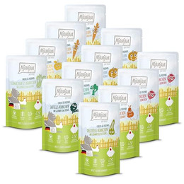 Produktbild von MjAMjAM Chicks & Friends Katzen-Nassfutter - 12 x 125 g