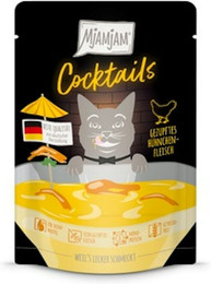 Produktbild von MJAMJAM Cocktails Beutel 20x40g Katzennassfutter 40 x 40 Gramm gezupftes Hähnchenfleisch