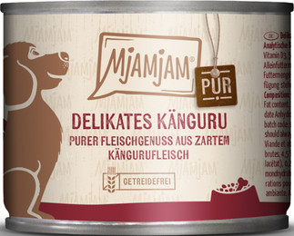 Produktbild von MjAMjAM Dog Purer Fleischgenuss Känguru - 6 x 200 g