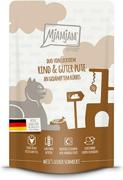 Produktbild von MjAMjAM - DUO 125g MjAMjAM Katze 12x125g DUO Rind und Pute