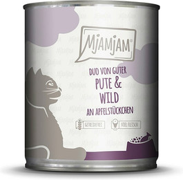 Produktbild von MjAMjAM – DUO 800g MjAMjAM Katze 6x800g Duo Pute und Wild mit Apfel