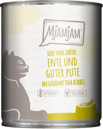 Produktbild von MjAMjAM DUO Ente & Pute an Kürbis - 24 x 800 g