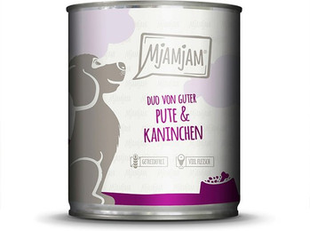 Produktbild von MjAMjAM - DUO für Hund 800g MjAMjAM Hund 6x800g Duo Pute und Kaninchen