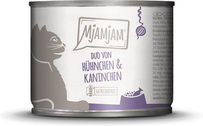 Produktbild von MjAMjAM DUO Huhn & Kaninchen an Kürbis - 6 x 200 g