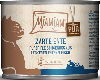 Produktbild von Mjamjam Ente pur Katzen Nassfutter - 6 x 200 g