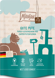 Produktbild von Mjamjam Gute Pute pur Katzenfutter - 6 x 300 g