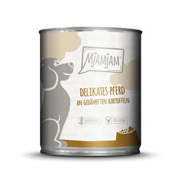 Produktbild von Mjamjam Hunde Nassfutter delikates Pferd an gedämpften Kartoffeln - 6 x 800 g