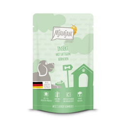 Produktbild von Mjamjam Hunde Nassfutter Insekt mit saftigem Hühnchen - 12 x 125 g