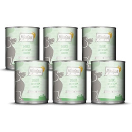 Produktbild von Mjamjam Hunde Nassfutter Insekt mit saftigem Hühnchen - 6 x 800 g