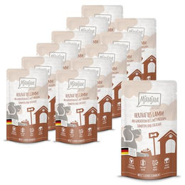 Mjamjam Hunde Nassfutter Lamm Reis Tomaten - 12 x 125 g – Bild 1 von 6
