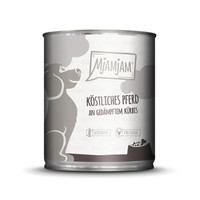 Produktbild von Mjamjam Hunde Nassfutter Pferd an gedämpften Kürbis - 6 x 800 g
