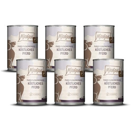 Produktbild von Mjamjam Hunde Nassfutter Pferd pur - 6 x 400 g