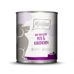 Produktbild von Mjamjam Hunde Nassfutter Pute & Kaninchen - 6 x 800 g