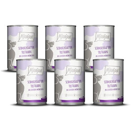 Produktbild von Mjamjam Hunde Nassfutter Truthahn mit Möhrchen - 6 x 400 g