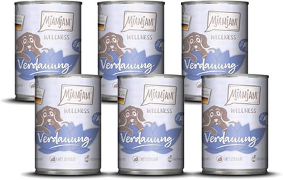 Produktbild von Mjamjam Hunde Nassfutter Wellness Verdauung Pute - 6 x 400 g