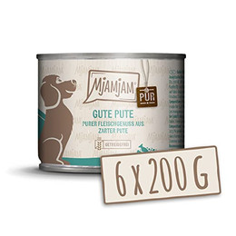 Produktbild von Mjamjam Hundefutter purer Fleischgenuss gute Pute pur - 6 x 200 g