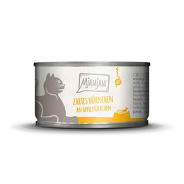 Produktbild von Mjamjam Katzen Nassfutter Cat Huhn & Apfel - 100 g