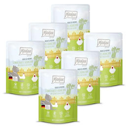MjAMjAM Katzen Nassfutter Chicks & Friends Hühnchen an gedünstetem Sellerie - 6 x 300 g – Bild 1 von 6
