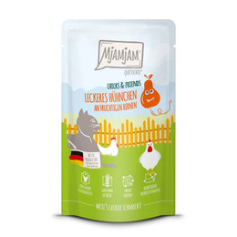 Produktbild von Mjamjam Katzen Nassfutter Chicks & Friends Hühnchen mit Birne - 12 x 125 g