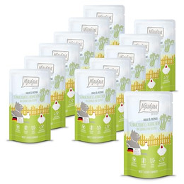 Produktbild von MjAMjAM Katzen Nassfutter Chicks & Friends Hühnchen mit Sellerie - 12 x 125 g