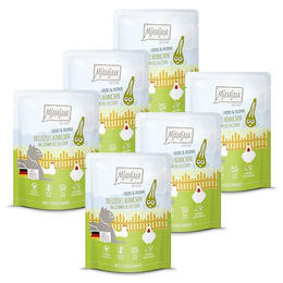 MjAMjAM Katzen Nassfutter Chicks & Friends Hühnchen mit Zucchini - 6 x 300 g – Bild 1 von 6