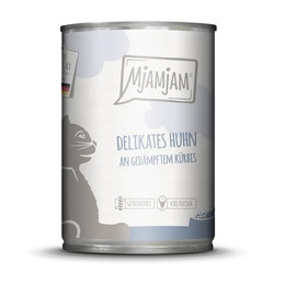 Produktbild von MjAMjAM Katzen Nassfutter delikates Huhn an gedämpftem Kürbis - 400 g