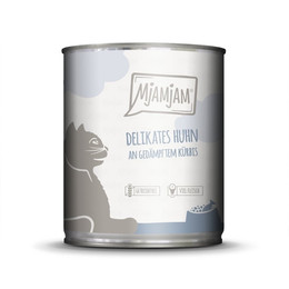 Produktbild von MjAMjAM Katzen Nassfutter delikates Huhn an gedämpftem Kürbis - 6 x 800 g