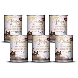 Produktbild von MjAMjAM Katzen Nassfutter Duett Hühnchen-Filet küsst Pferd - 6 x 390 g