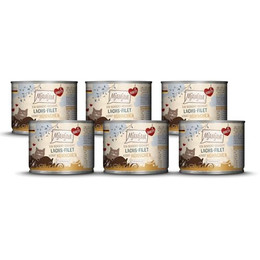 Produktbild von Mjamjam Katzen Nassfutter Duett Lachsfilet küsst Hühnchen - 6 x 190 g