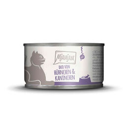 Produktbild von Mjamjam Katzen Nassfutter DUO Hühnchen & Kaninchen & Kürbis - 6 x 100 g