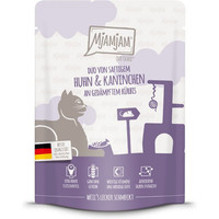 Produktbild von MjAMjAM Katzen Nassfutter DUO Hühnchen & Kaninchen mit Kürbis - 6 x 300 g
