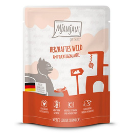 Produktbild von Mjamjam Katzen Nassfutter herzhaftes Wild an fruchtigem Apfel - 6 x 300 g