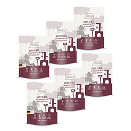 Produktbild von Mjamjam Katzen Nassfutter herzhaftes Wild & Kaninchen an Heidelbeeren - 6 x 300 g