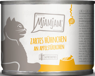 Produktbild von Mjamjam Katzen Nassfutter Huhn & Apfel - 200 g