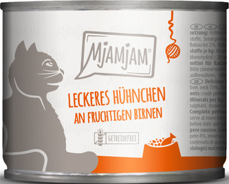 Produktbild von MjAMjAM Katzen Nassfutter Huhn & Birne - 200 g