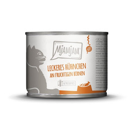 Produktbild von Mjamjam Katzen Nassfutter Huhn & Birnen - 6 x 200 g
