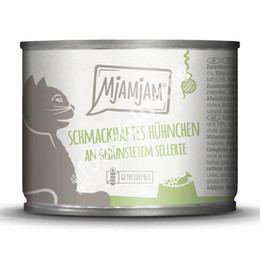 Produktbild von MjAMjAM Katzen Nassfutter Huhn & Sellerie - 200 g
