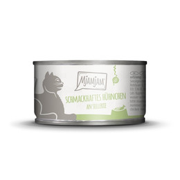 Produktbild von Mjamjam Katzen Nassfutter Huhn & Sellerie - 6 x 100 g